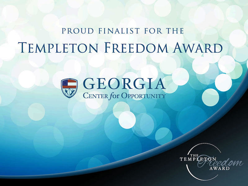 Georgia Center for Opportunity announced as finalist for Atlas Network’s prestigious Templeton Freedom Award
