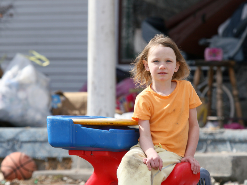 poor child in America