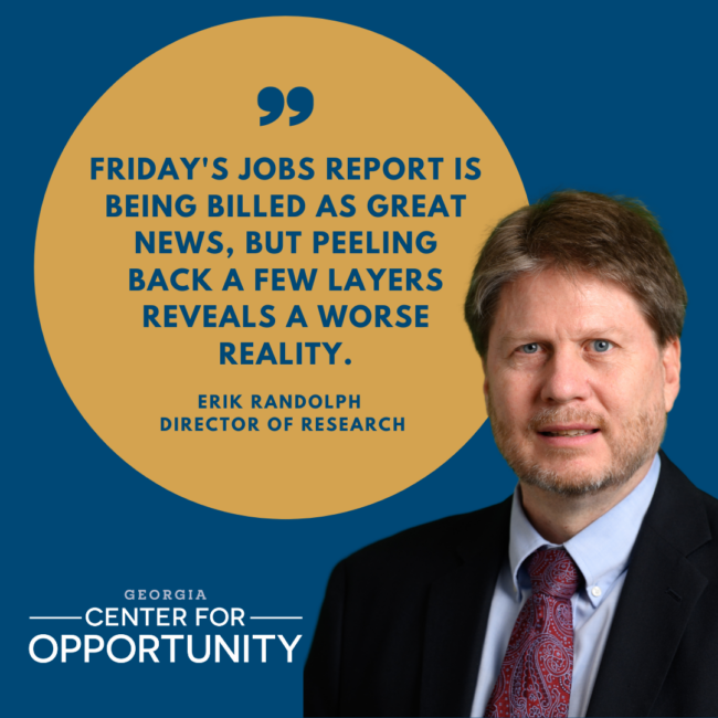 Erik R - statement - July job numbers