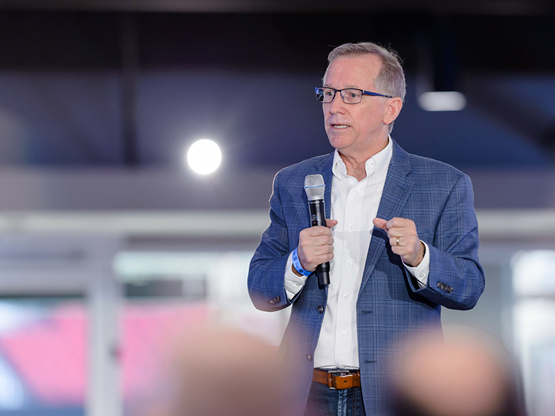 Randy speaking at Breakthrough