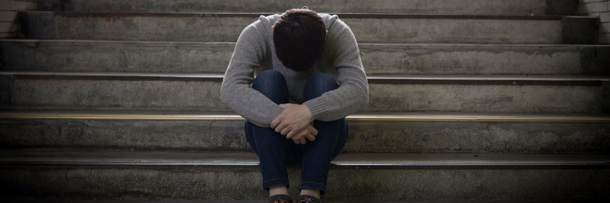 depressed man