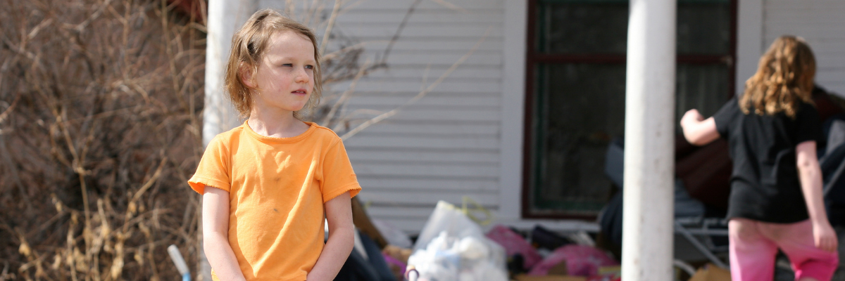 poor child in America inflation