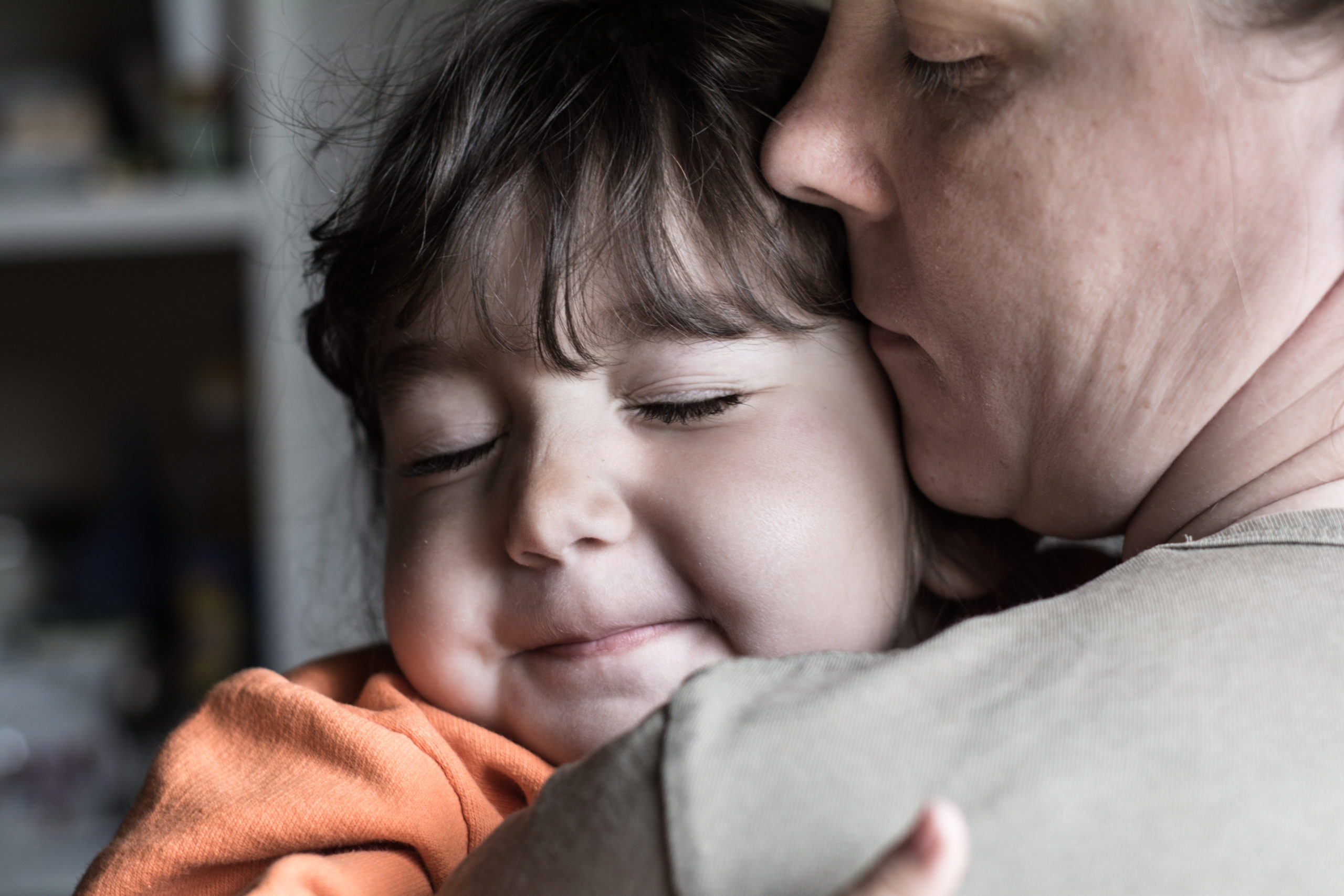 mother and daughter in poverty